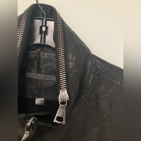 John Varvatos Zip & Snap Jacket With Concealed Hood.Size EU 50 US 40 medium - Picture 5 of 7